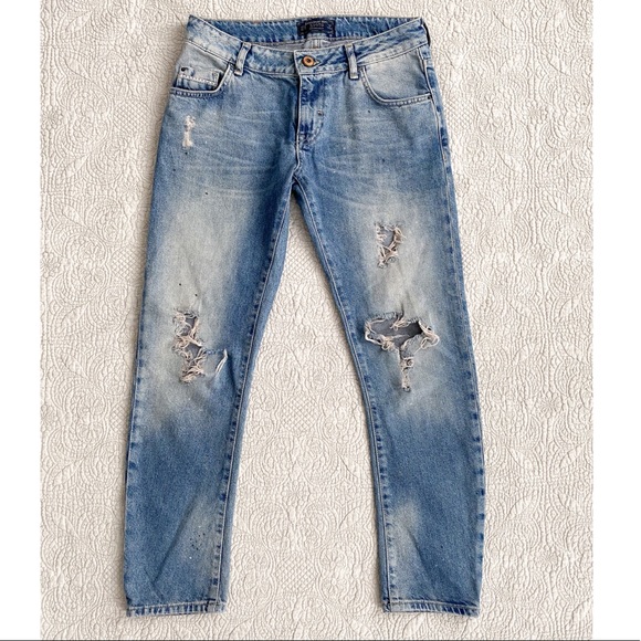 Zara Distressed Jeans - Picture 1 of 6